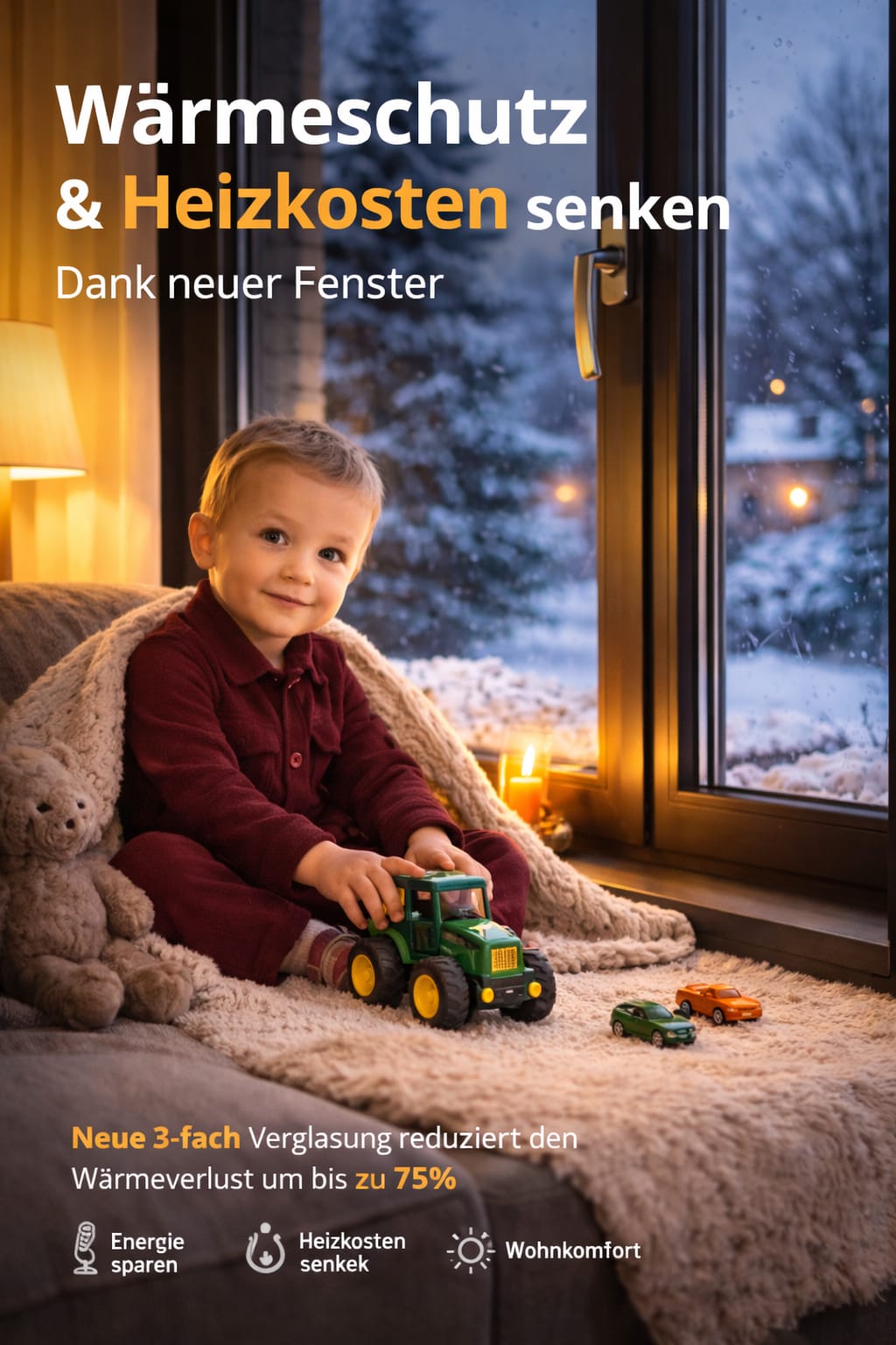 Wärmeschutz Fenster in Kaiserslautern – Heizkosten senken mit 3-fach Verglasung