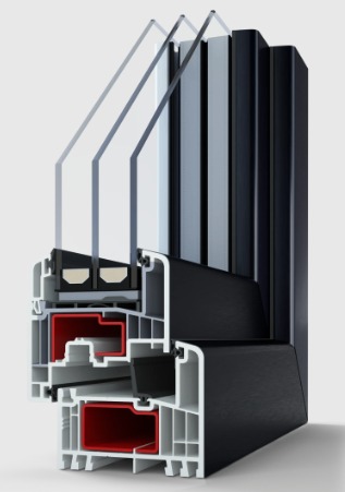 GEALAN S 9000 Acrylcolor Fenster Profil