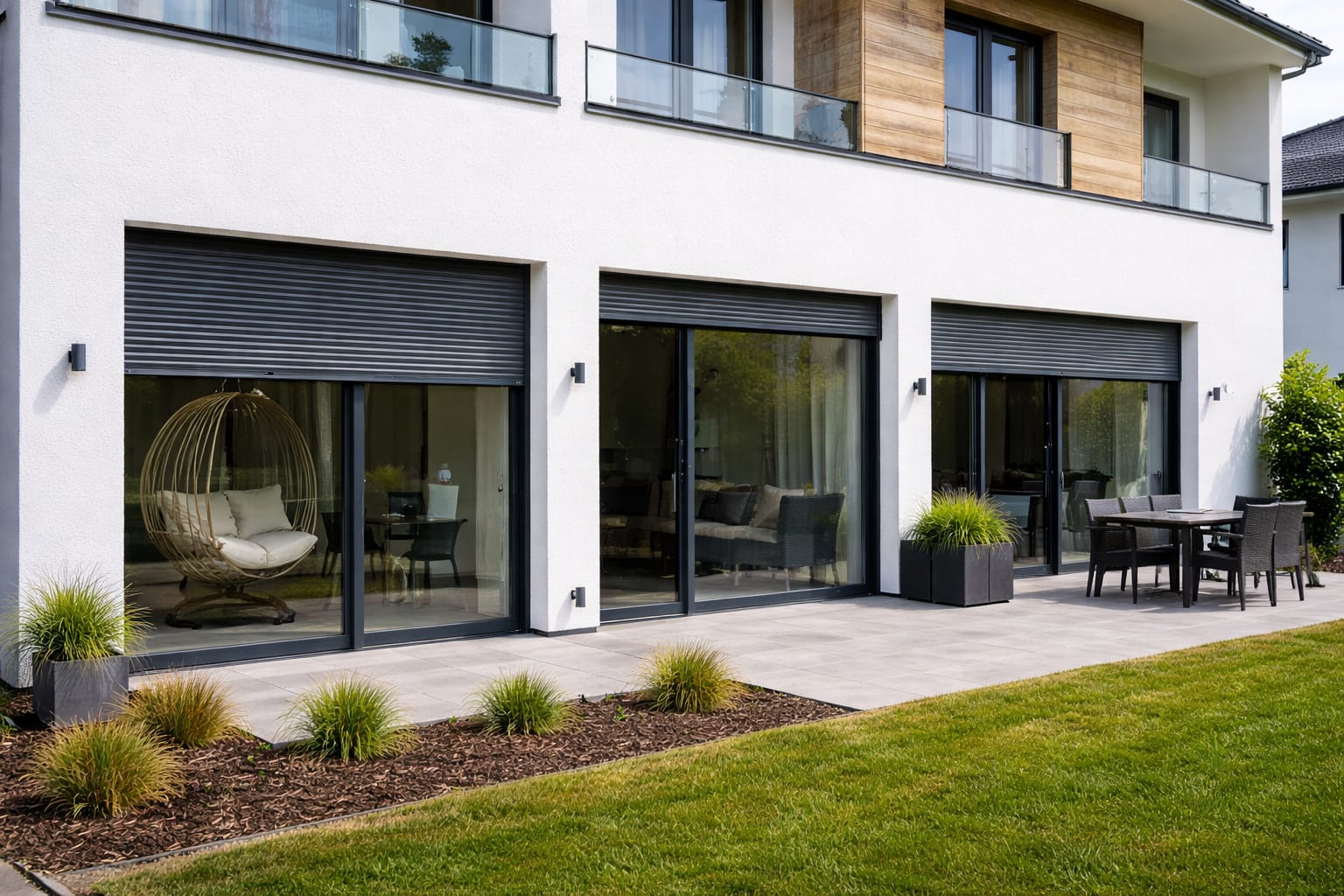 Schiebe-Systeme für Mehrfamilienhaus